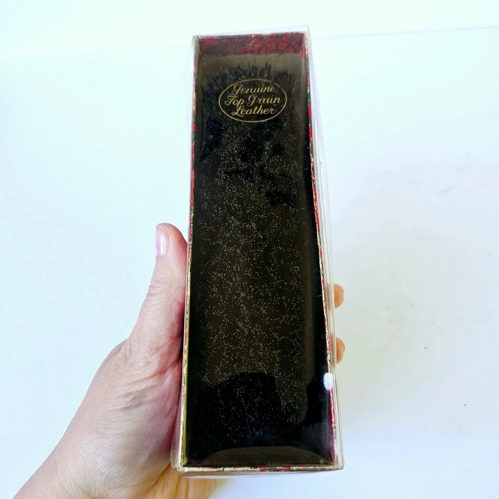 Vintage Gentleman's Leather Shoe Shine/Grooming Travel Nail‎ Kit Mens Box M608.1